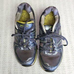 Skechers Shape-Ups Silver/Green Sz. 7.5 Athletic Sneakers